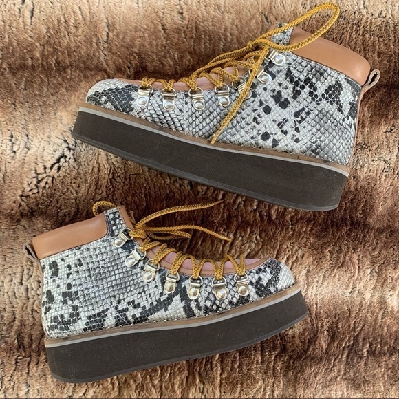 Free People Collection Durango Hiker Boots Snake Combo - Picture 4 of 13